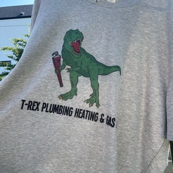🥊🦖T-Rex Plumbing Heating & Gas Ltd. Boxing Trainher Gym US XL Short Sleeve🦖🥊 - Picture 5 of 16